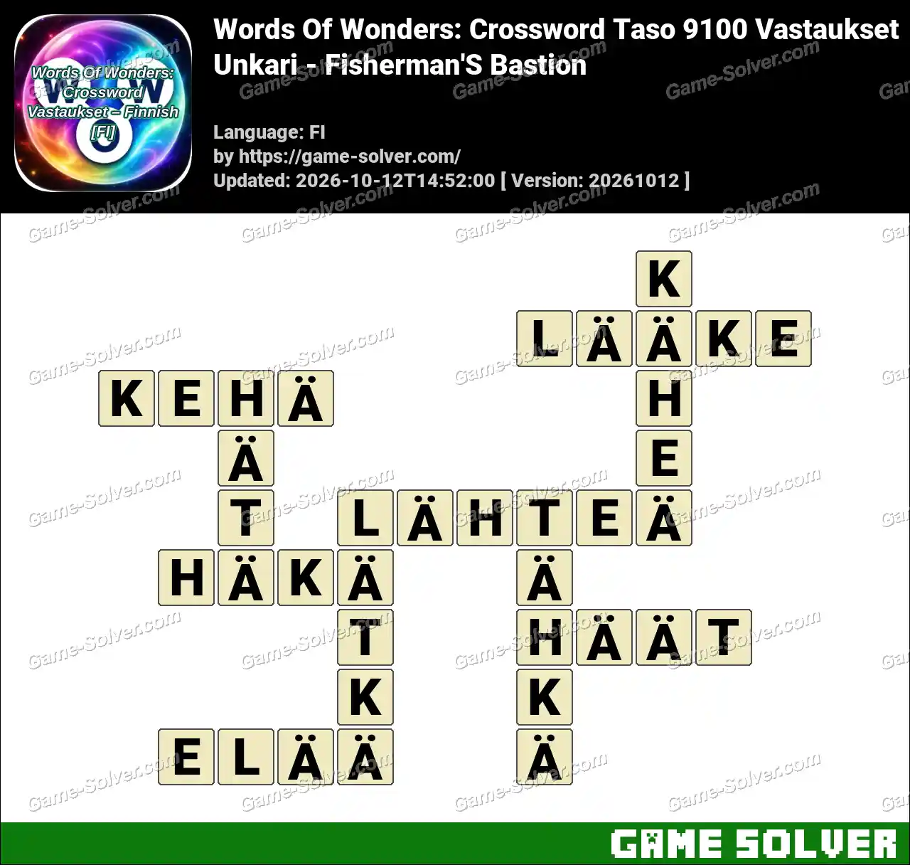 Words Of Wonders: Crossword Taso 9100 Vastaukset – Unkari – Fisherman’S Bastion
